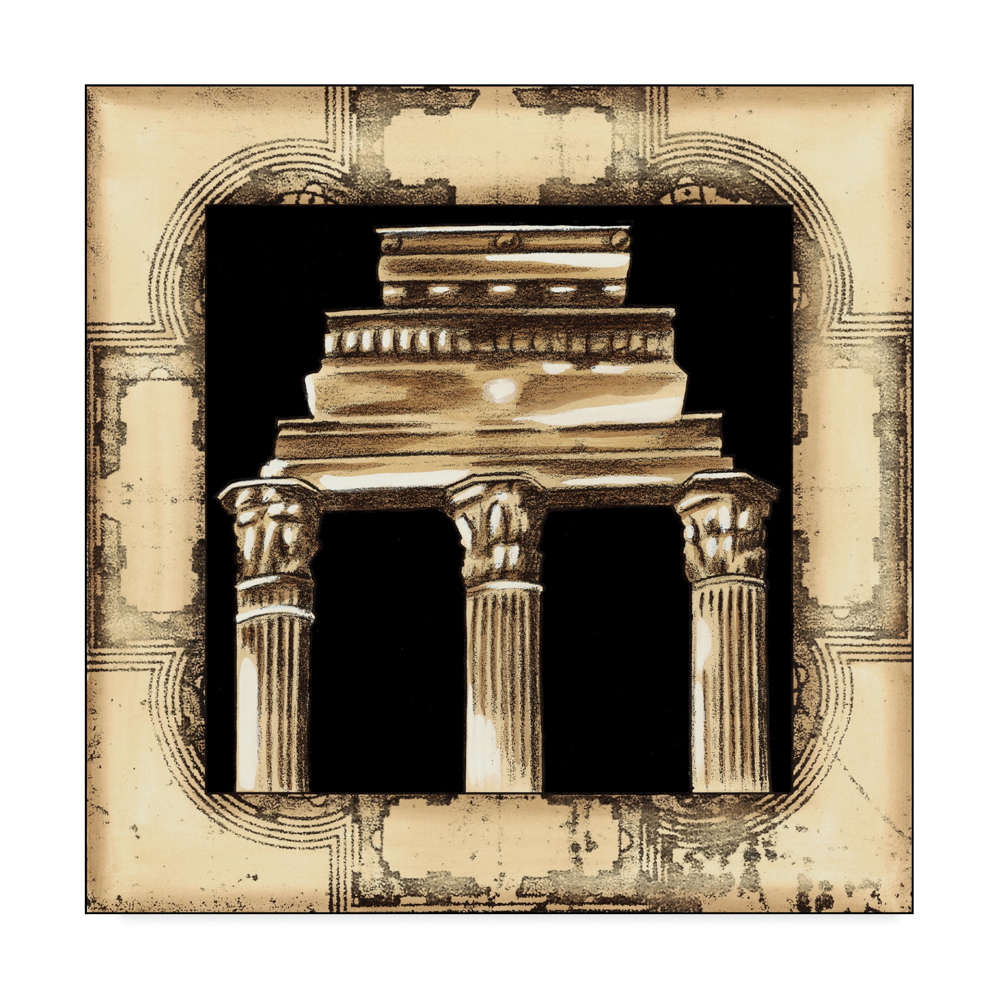 Trademark Fine Art 'Small Architectural Schema III' Canvas Art by Ethan Harper