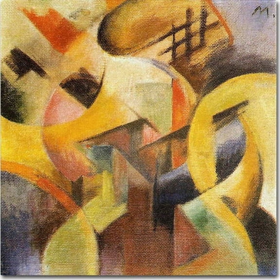 Trademark Fine Art "Small Composition I, 1913" Canvas Art by Franz Marc
