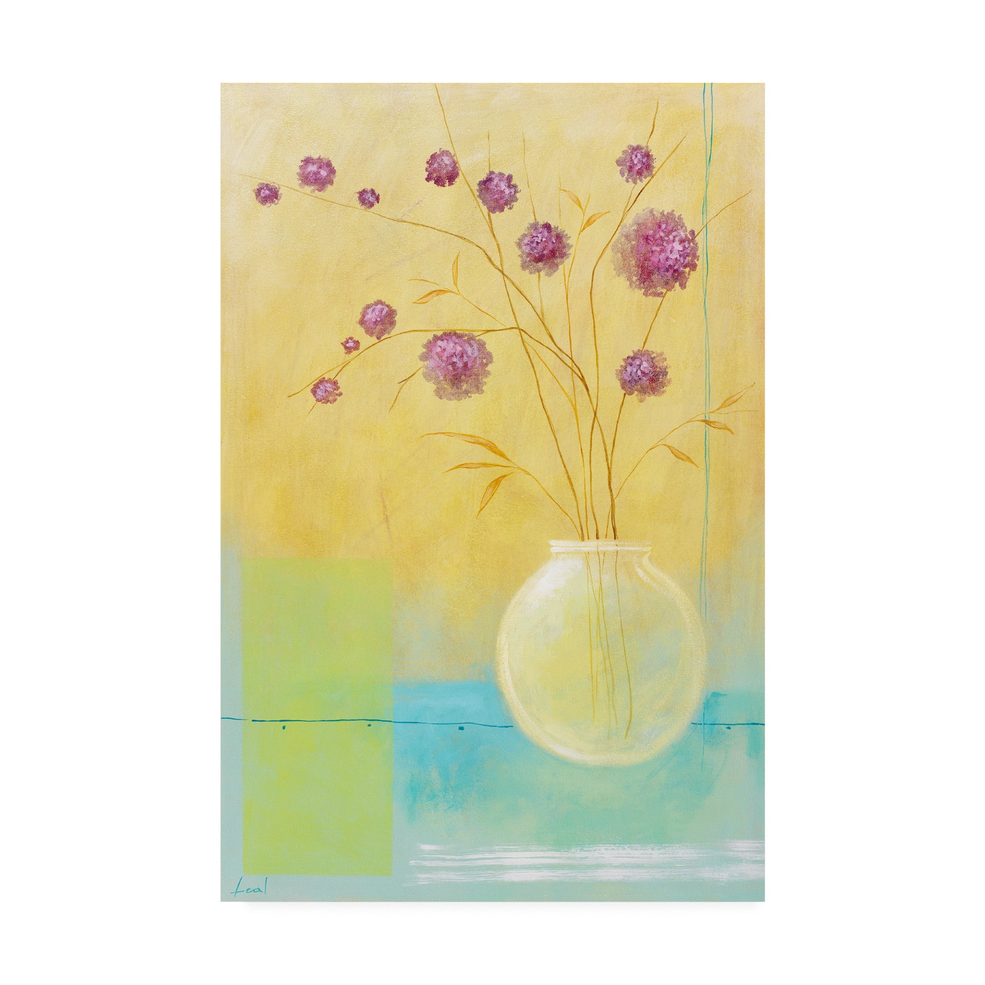 Trademark Fine Art 'Small Floral Vase 1' Canvas Art by Pablo Esteban