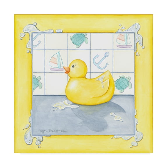 Trademark Fine Art 'Small Rubber Duck II' Canvas Art by Megan Meagher