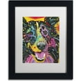 thumbnail image 1 of Trademark Fine Art "Smiling Collie" Canvas Art by Dean Russo, White Matte, Black Frame, 1 of 4