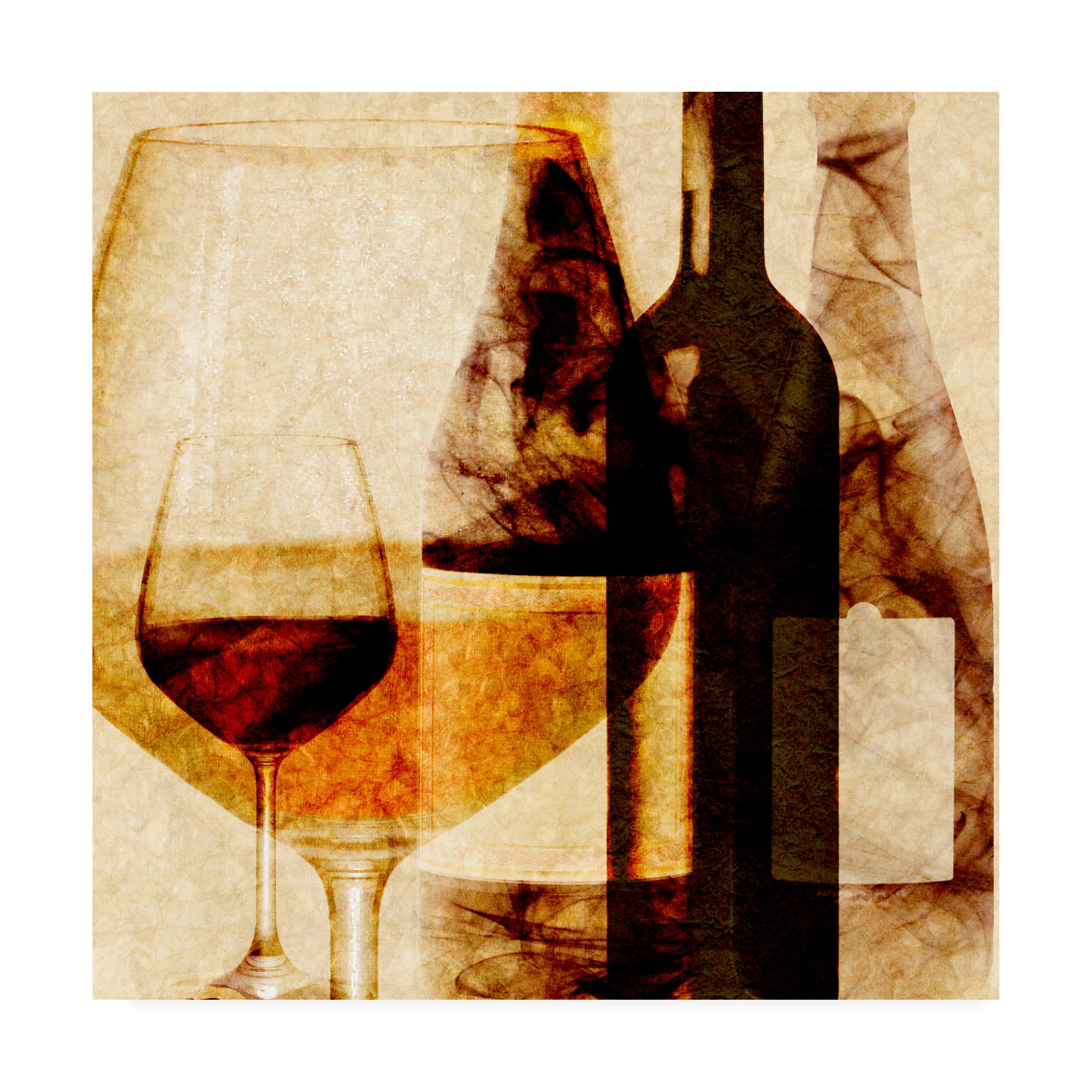 Trademark Fine Art 'Smokey Wine I' Canvas Art by Alonzo Saunders