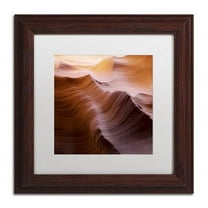 Trademark Fine Art "Smooth I" Canvas Art by Moises Levy White Matte, Wood Frame