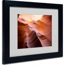 Trademark Fine Art "Smooth II" Matted Framed Art by Moises Levy, Black Frame