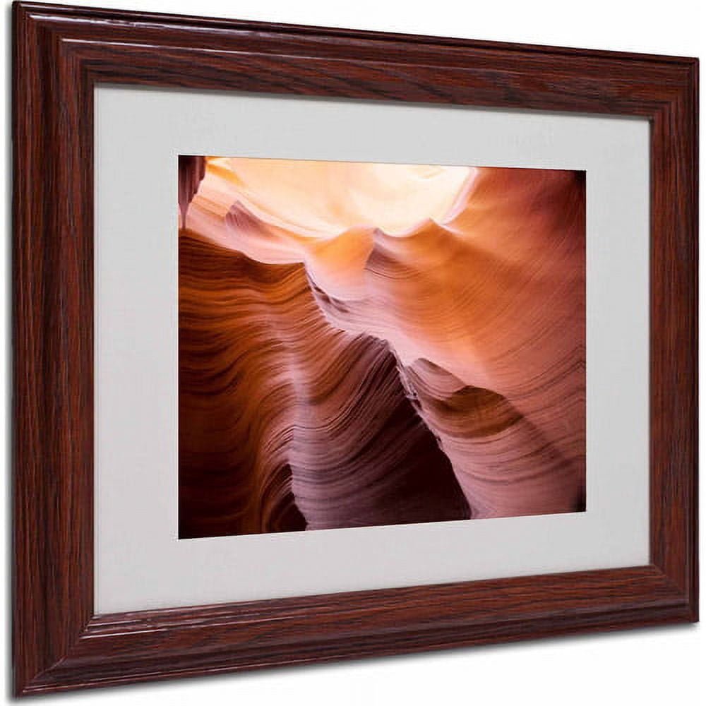 Trademark Fine Art "Smooth II" Matted Framed Art by Moises Levy, Wood Frame