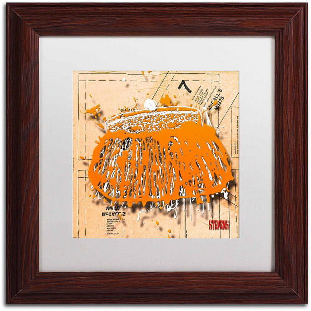 Trademark Fine Art "Snap Purse Orange" Canvas Art by Roderick Stevens, White Matte, Wood Frame