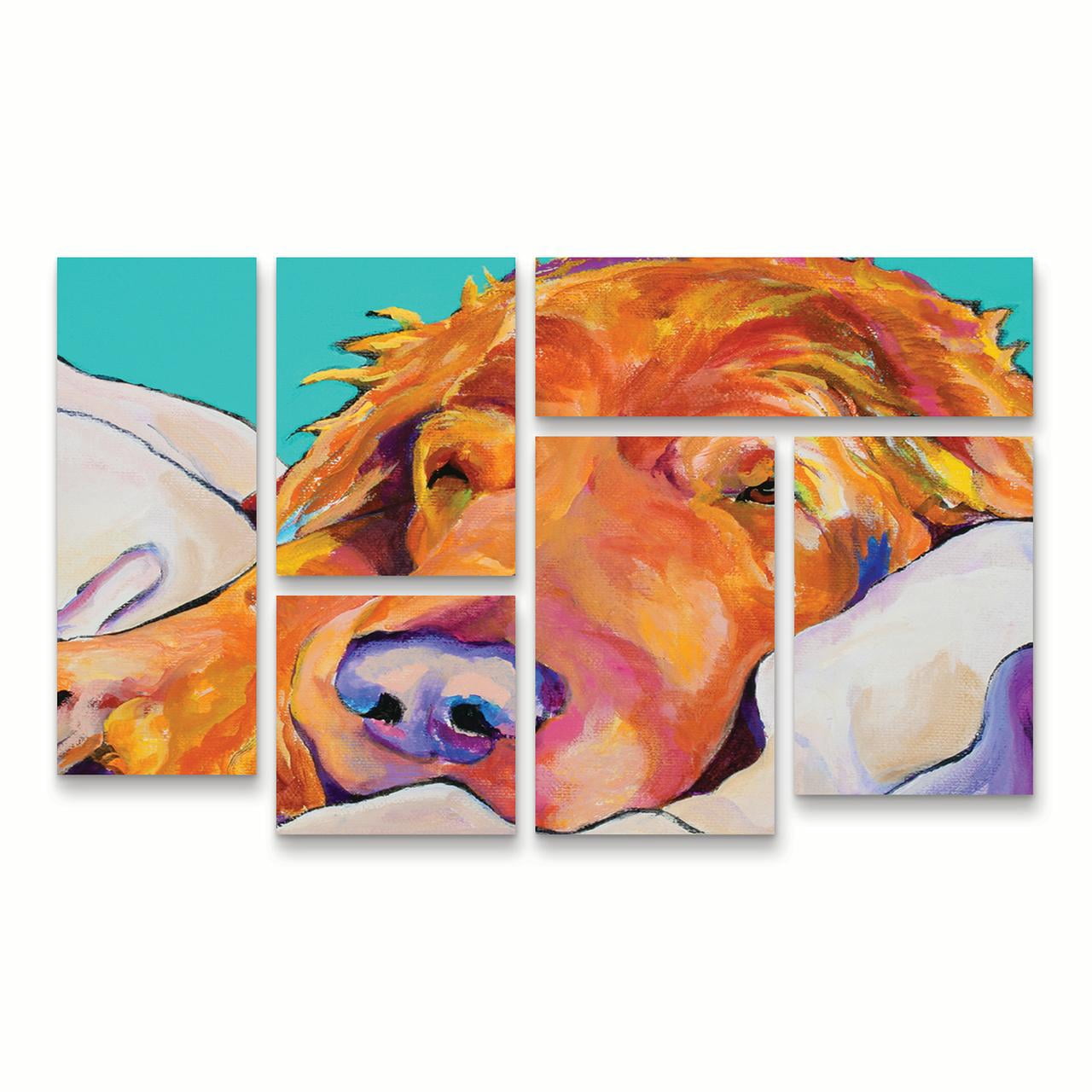 Trademark Fine Art 'Snoozer King' Canvas Art by Pat Saunders-White