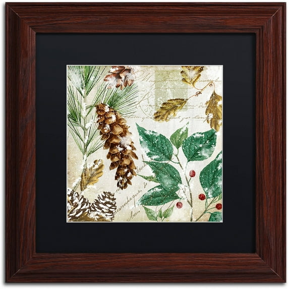 Trademark Fine Art "Snow Cones I" Canvas Art by Color Bakery Black Matte, Wood Frame