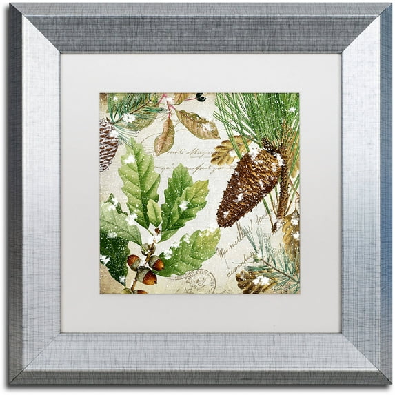 Trademark Fine Art "Snow Cones II" Canvas Art by Color Bakery White Matte, Silver Frame