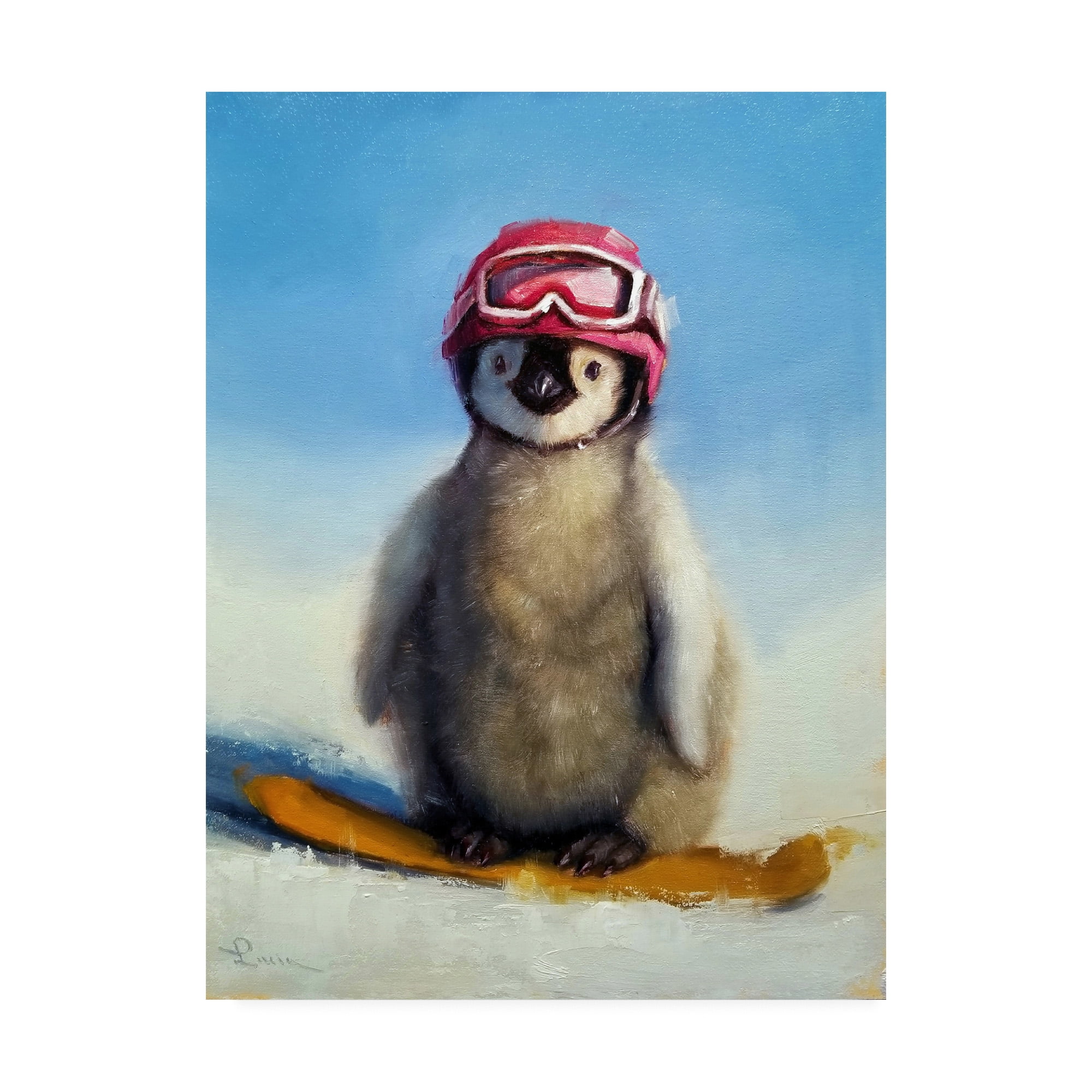 Trademark Fine Art 'Snowboard Chic' Canvas Art by Lucia Heffernan