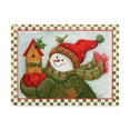 thumbnail image 1 of Trademark Fine Art 'Snowman Birdhouse' Canvas Art by Beverly Johnston, 1 of 3