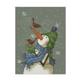 thumbnail image 1 of Trademark Fine Art 'Snowman With Birds' Canvas Art by Margaret Wilson, 1 of 3