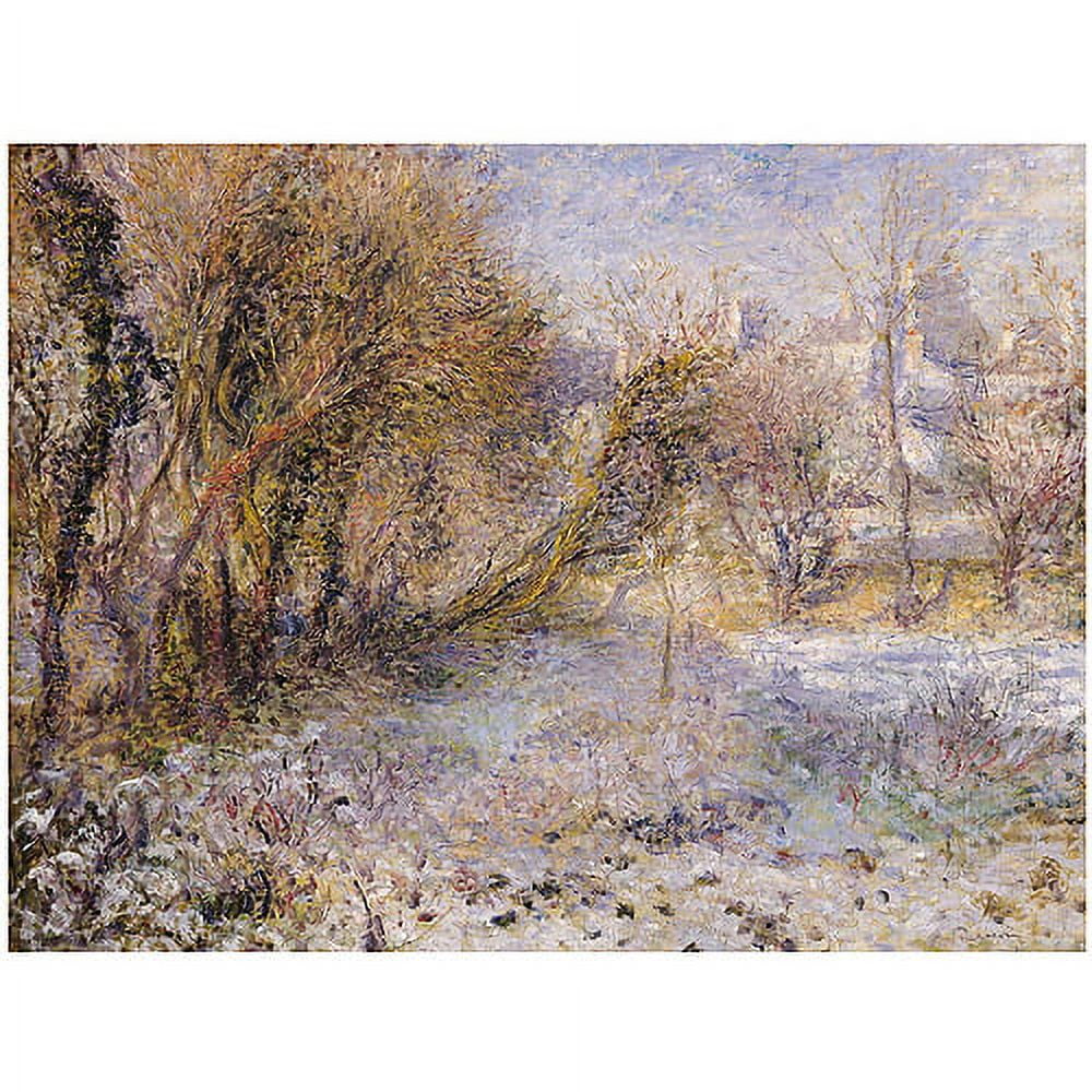Trademark Fine Art "Snowy Landscape" Canvas Art by Pierre Renoir