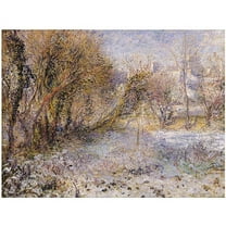 Trademark Fine Art "Snowy Landscape" Canvas Art by Pierre Renoir