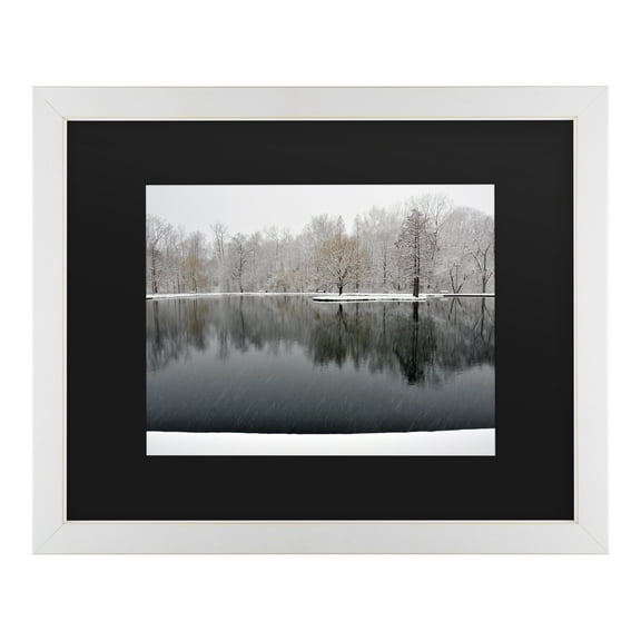 Trademark Fine Art 'Snowy Pond' Canvas Art by Kurt Shaffer