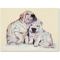 Trademark Fine Art "Snuggles" Canvas Art by Pat Saunders-White