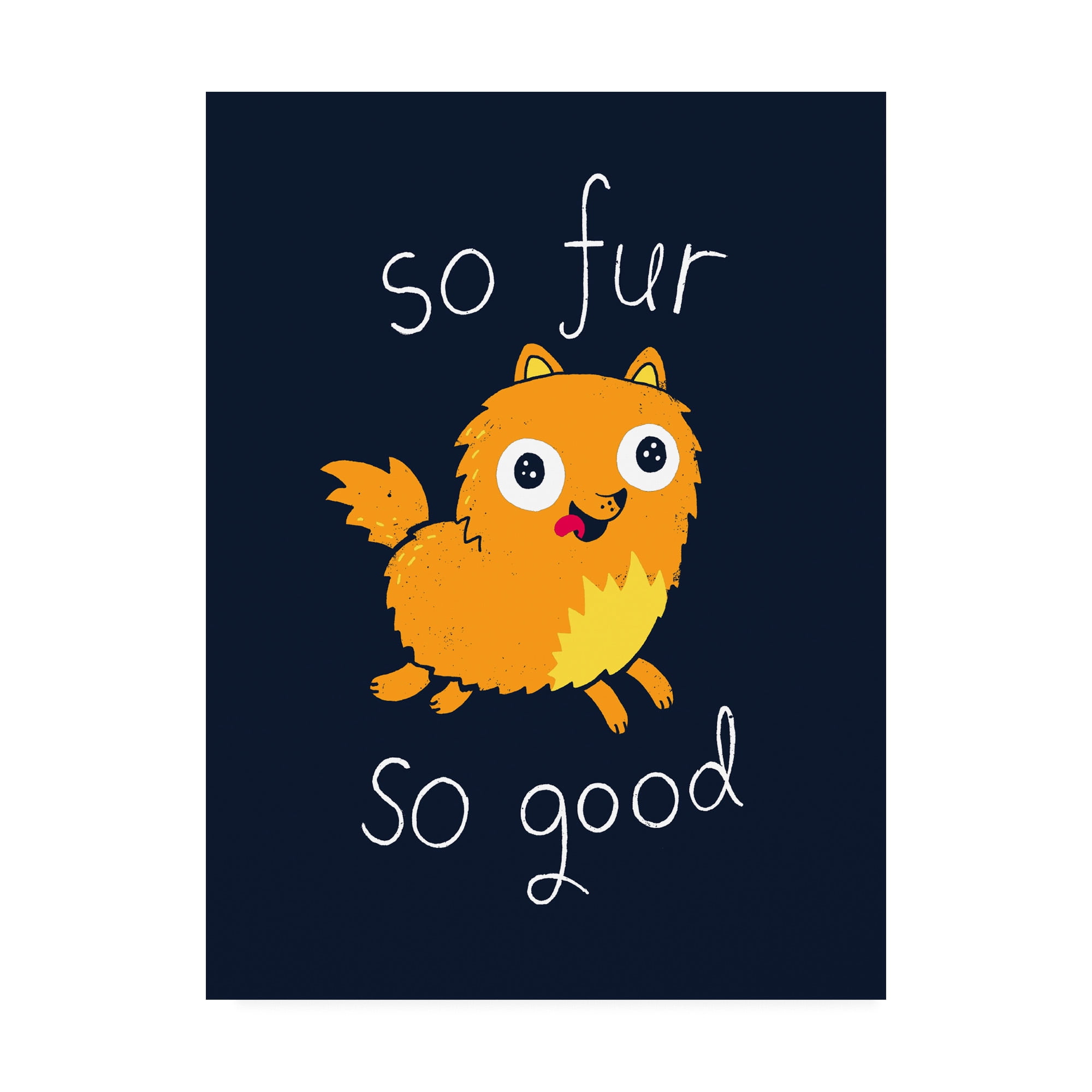 Trademark Fine Art 'So Fur So Good' Canvas Art by Michael Buxto