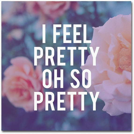 Trademark Fine Art "So Pretty" Canvas Art by Leah Flores