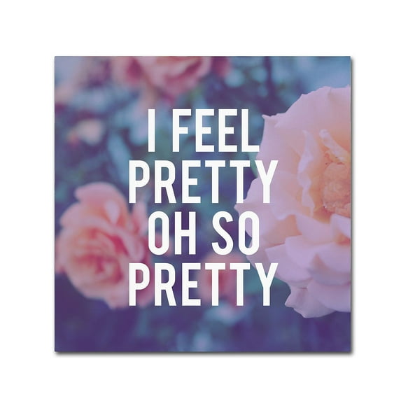 Trademark Fine Art "So Pretty" Canvas Art by Leah Flores