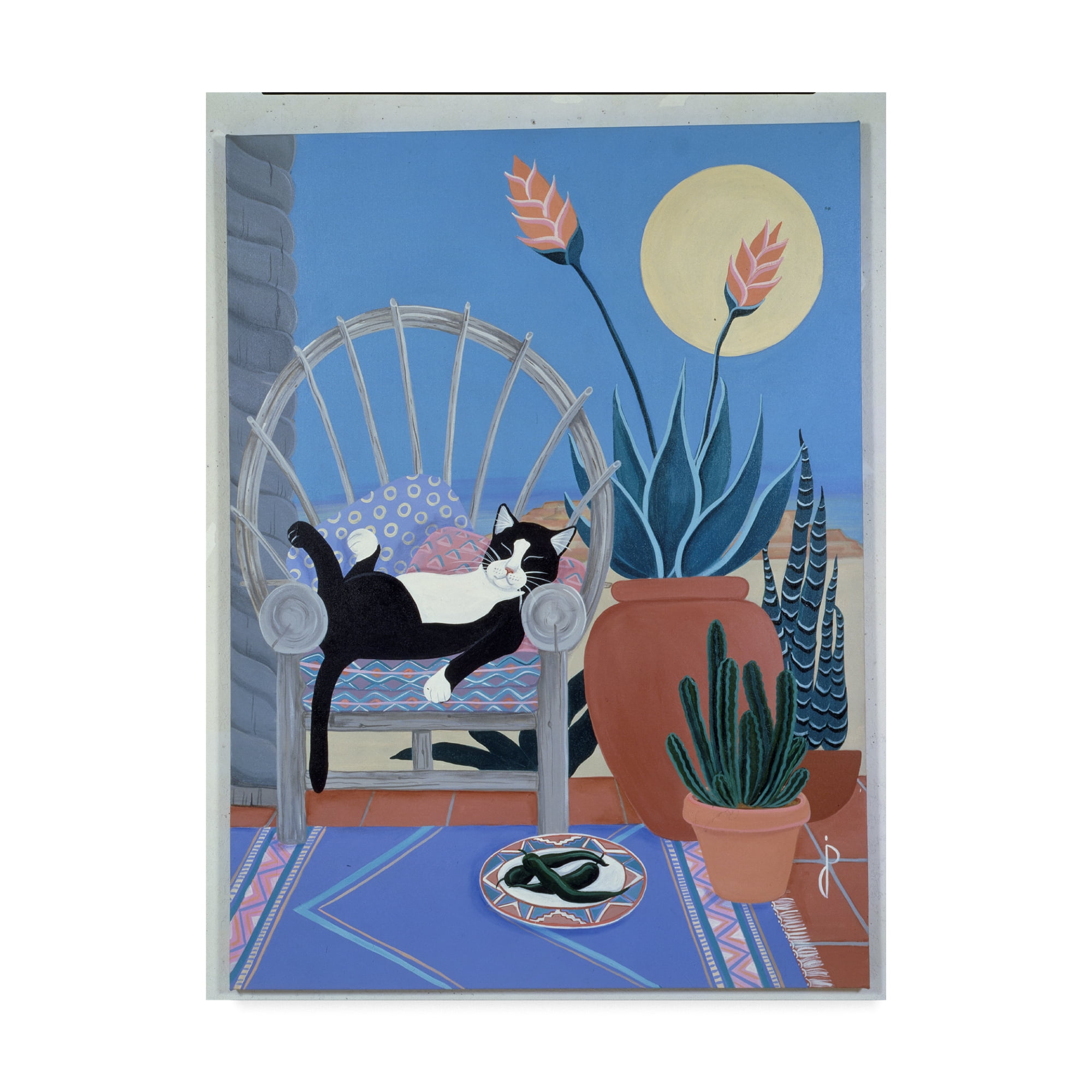 Trademark Fine Art 'So This Is Life In The Desert' Canvas Art by Jan Panico