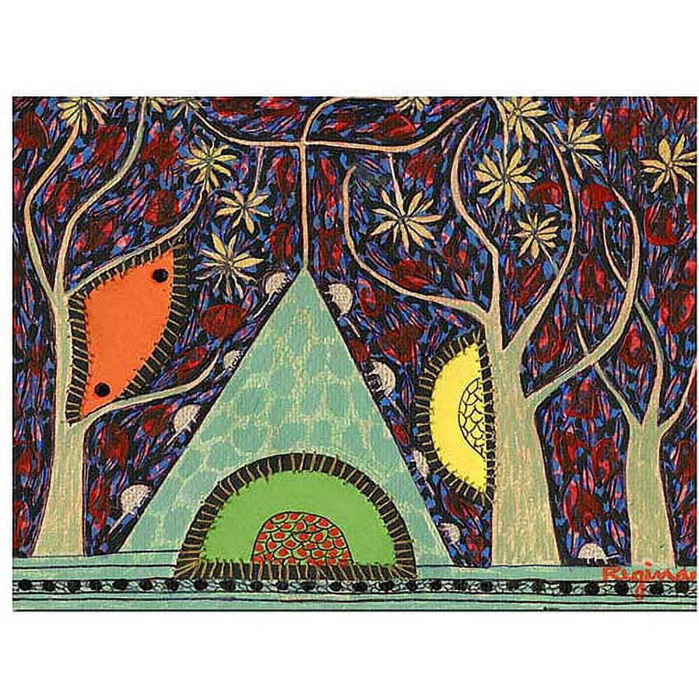 Trademark Fine Art "Sobre la Montana el Arbol" Canvas Art