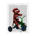 thumbnail image 1 of Trademark Fine Art 'Sock Monkey On Tricycle' Canvas Art by Fab Funky, 1 of 3