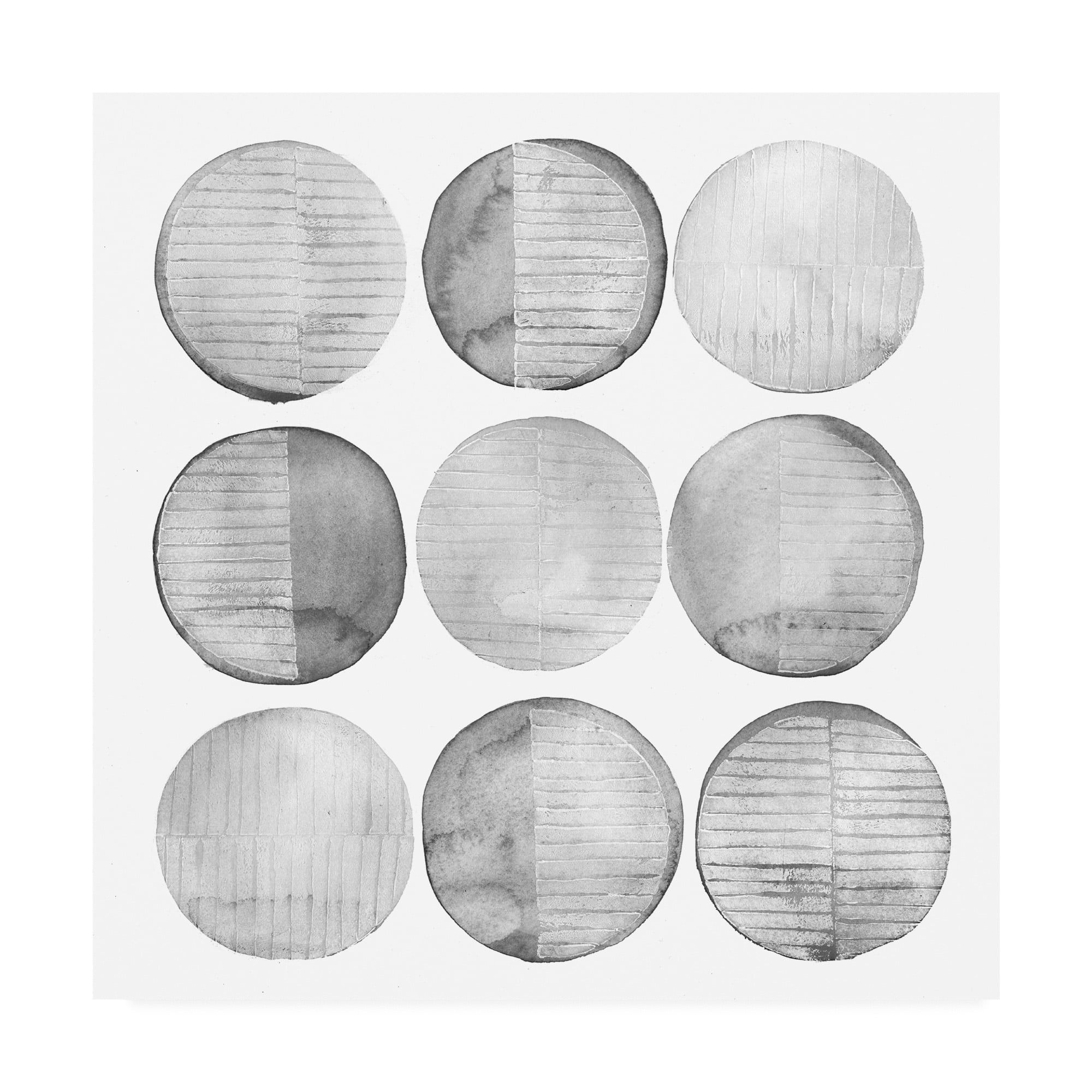 Trademark Fine Art 'Soft Circles I' Canvas Art by Grace Popp