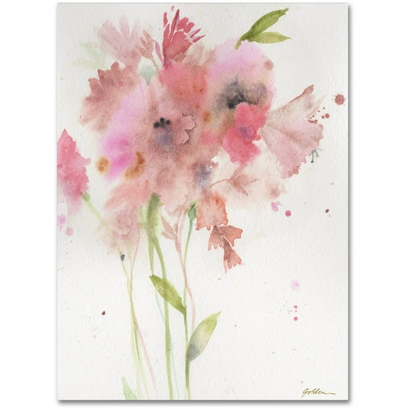 Trademark Fine Art "Soft Pink Bouquet" Canvas Art by Sheila Golden