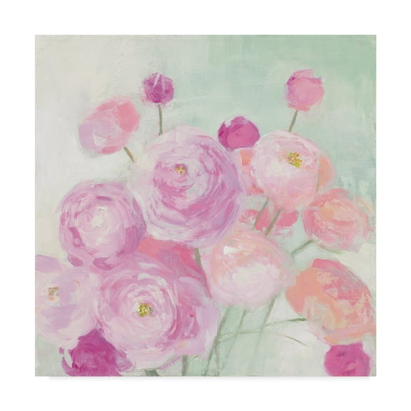 Trademark Fine Art 'Soft Ranunculus' Canvas Art by Julia Purinton