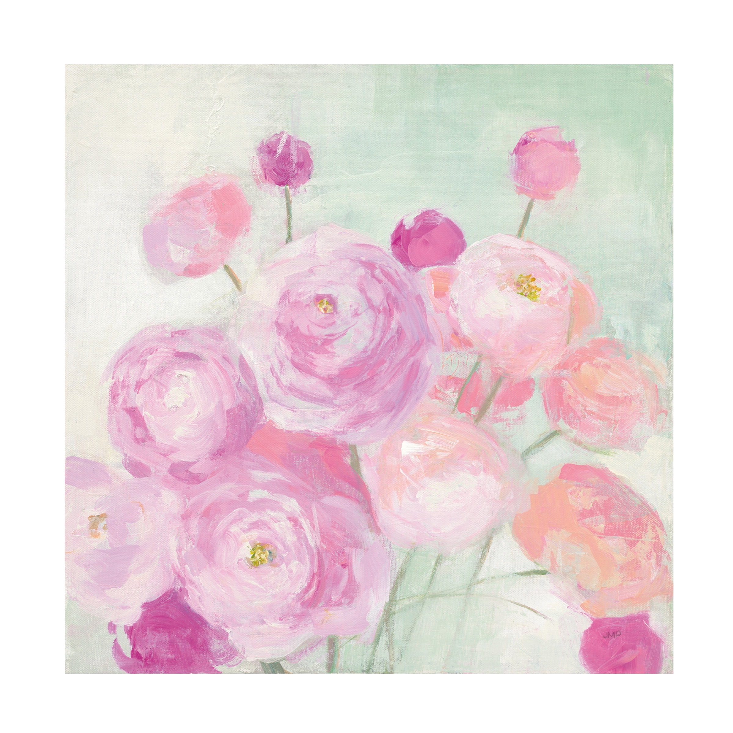 Trademark Fine Art 'Soft Ranunculus' Canvas Art by Julia Purinton