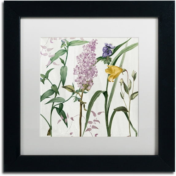 Trademark Fine Art "Softly II" Canvas Art by Color Bakery White Matte, Black Frame