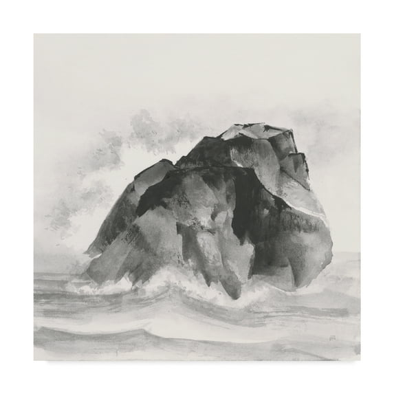 Trademark Fine Art 'Solitary Rock' Canvas Art by Chris Paschke