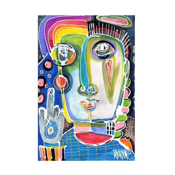 Trademark Fine Art 'Sometimes You Have To Say Forget This Stuff' Canvas Art by Wyanne