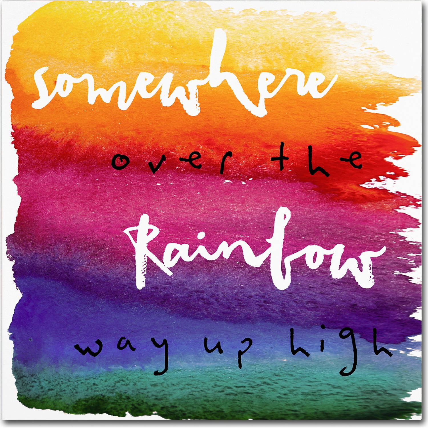 Trademark Fine Art "Somewhere" Canvas Art by Color Bakery