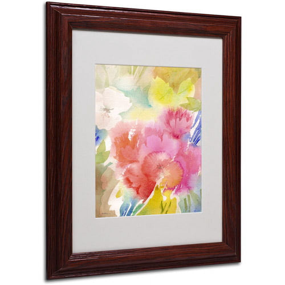 Trademark Fine Art "Sonoma Garden" Canvas Art by Sheila Golden, Wood Frame