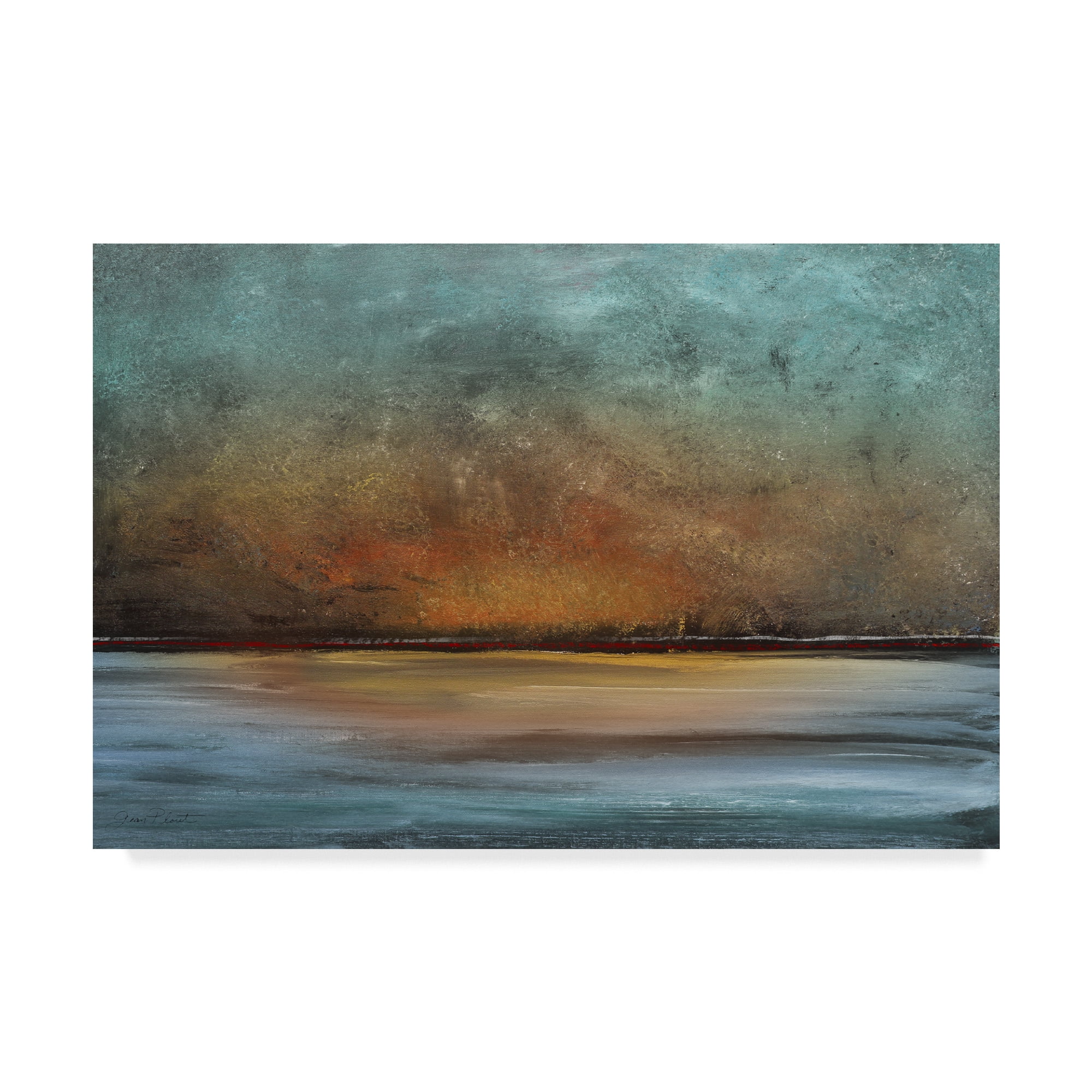 Large Modern Abstract Sunset Landscape Canvas Art