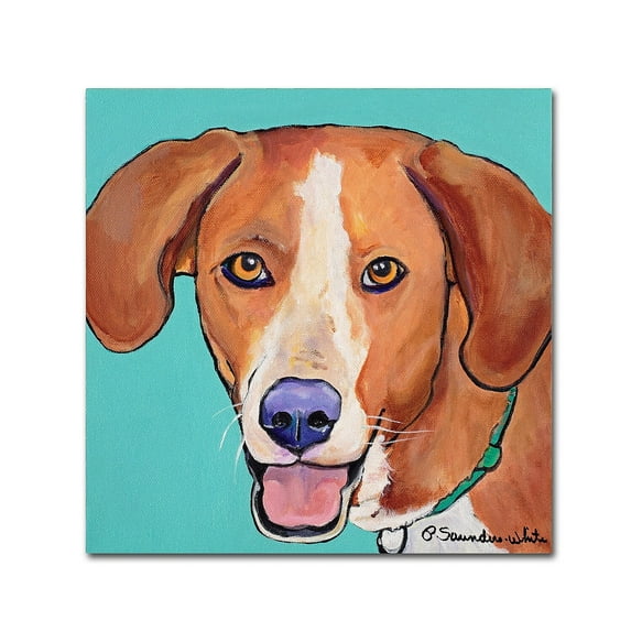 Trademark Fine Art "Sophie" Canvas Art by Pat Saunders-White