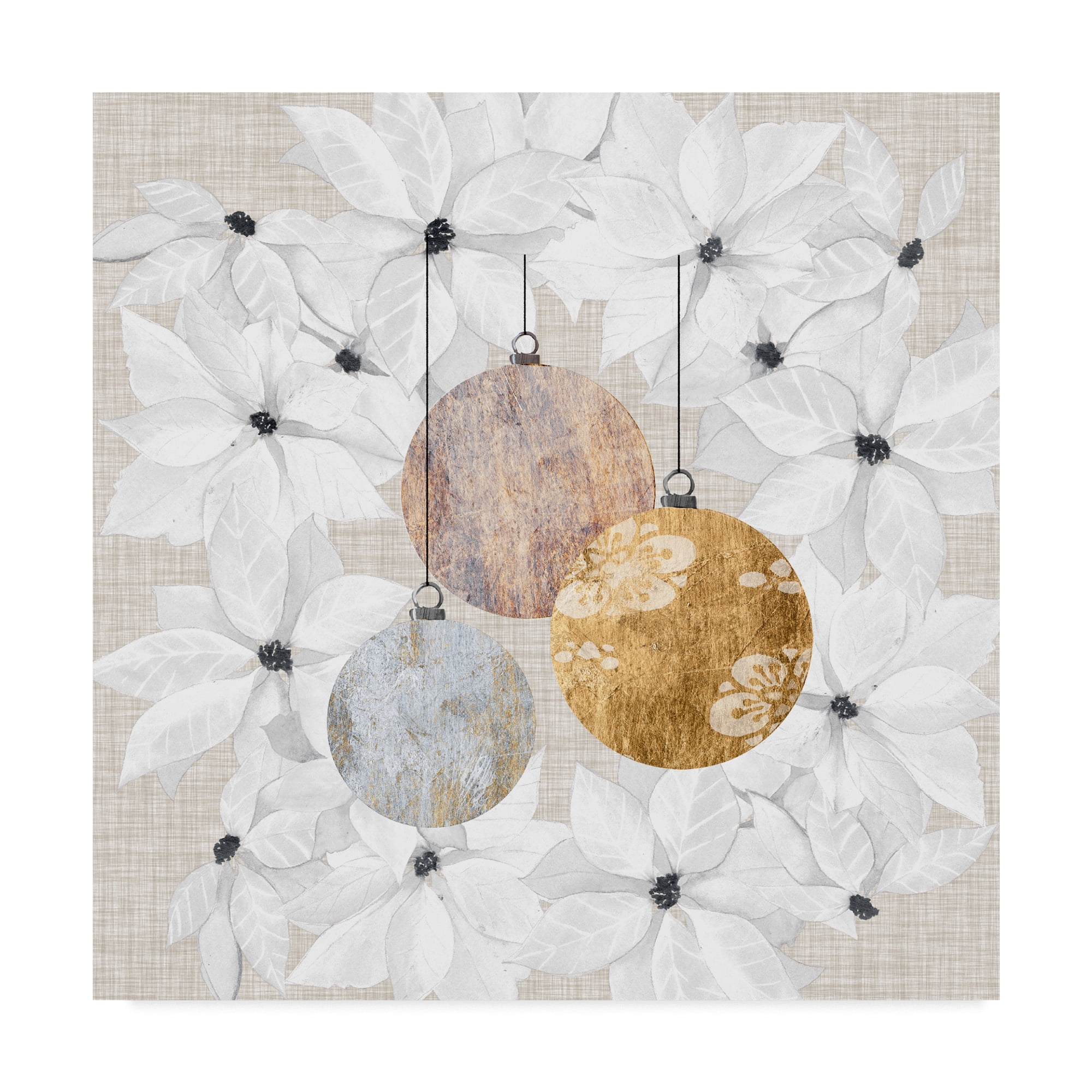 Trademark Fine Art 'Sophisticated Christmas IV' Canvas Art by Grace Popp