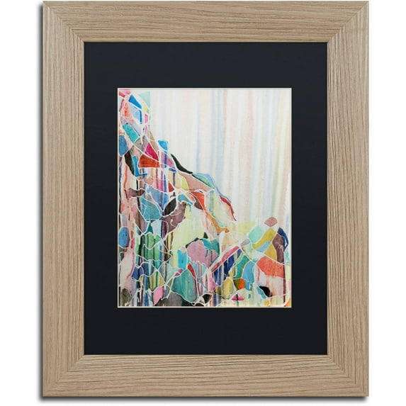 Trademark Fine Art "Sopka" Canvas Art by Lauren Moss Black Matte, Birch Frame