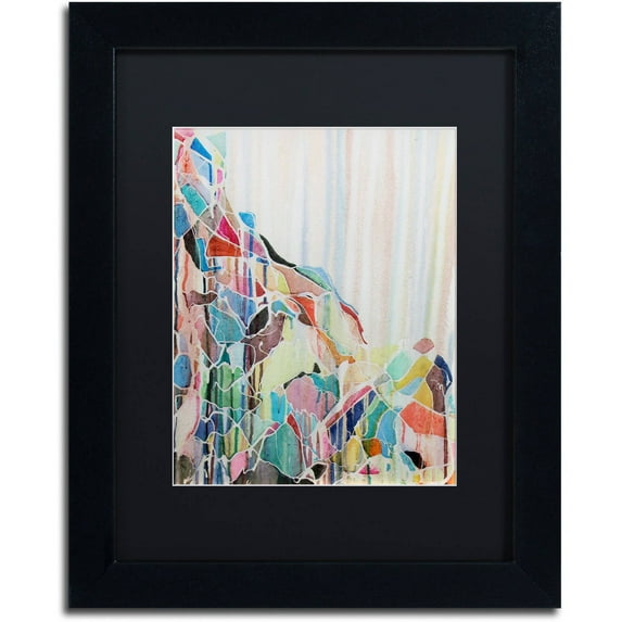 Trademark Fine Art "Sopka" Canvas Art by Lauren Moss Black Matte, Black Frame