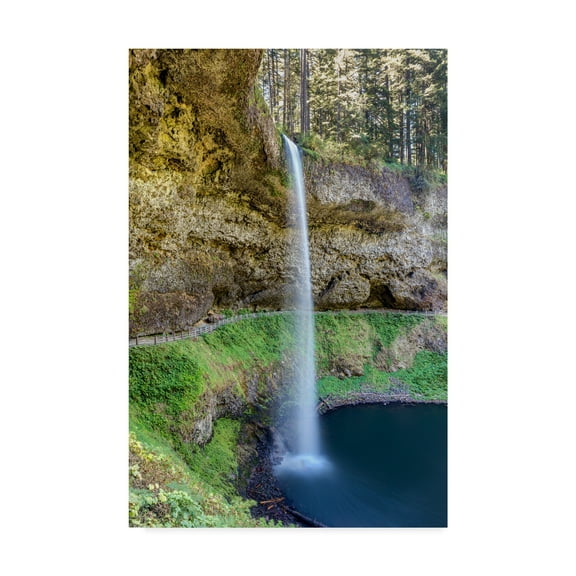 Trademark Fine Art 'South Silver Falls' Canvas Art by Pierre Leclerc
