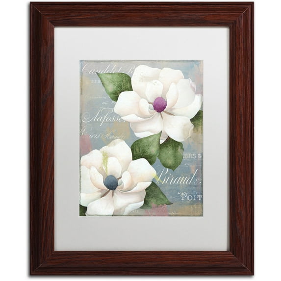 Trademark Fine Art "Southern Charms" Canvas Art by Color Bakery White Matte, Wood Frame
