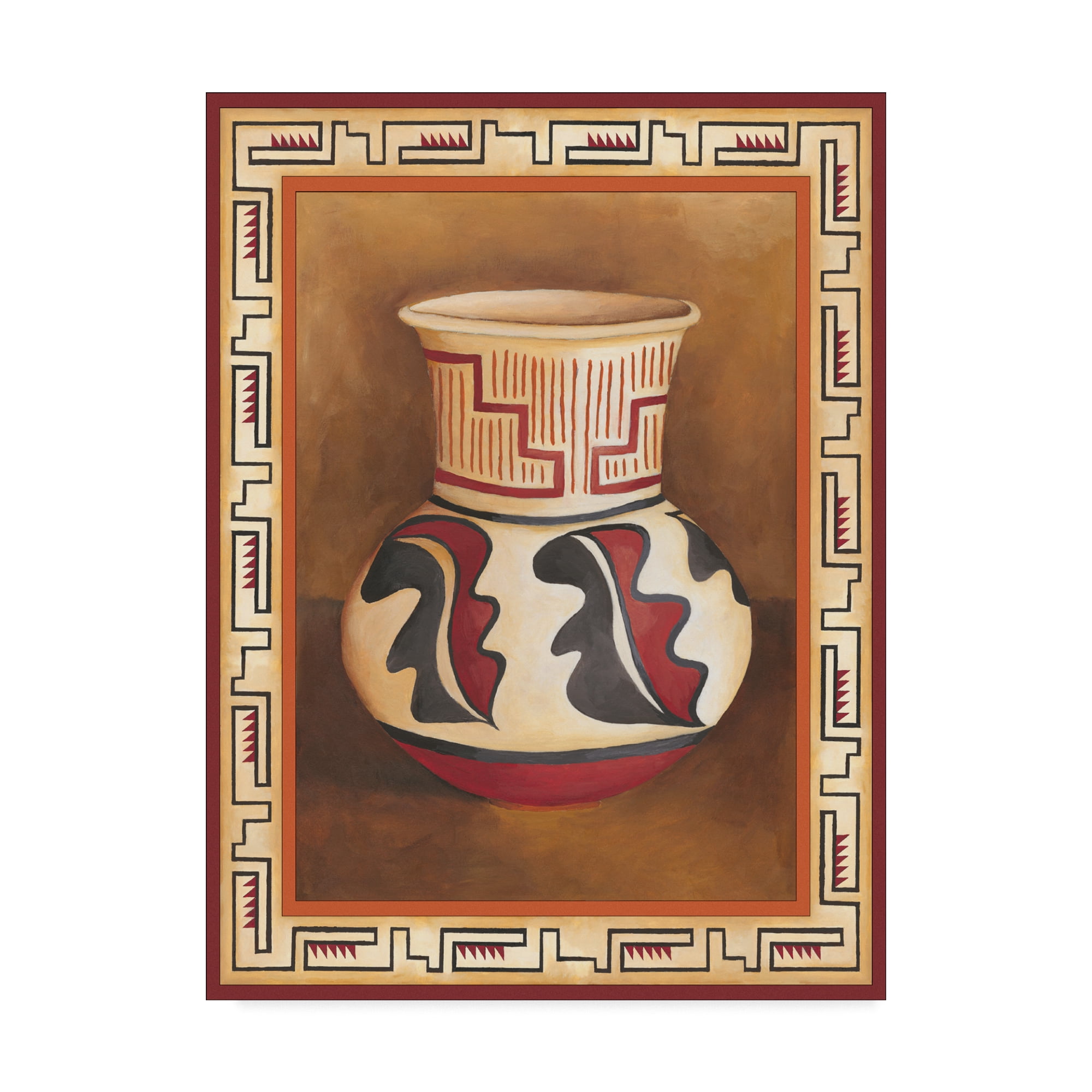 Trademark Fine Art 'Southwest Pottery III' Canvas Art by Chariklia Zarris