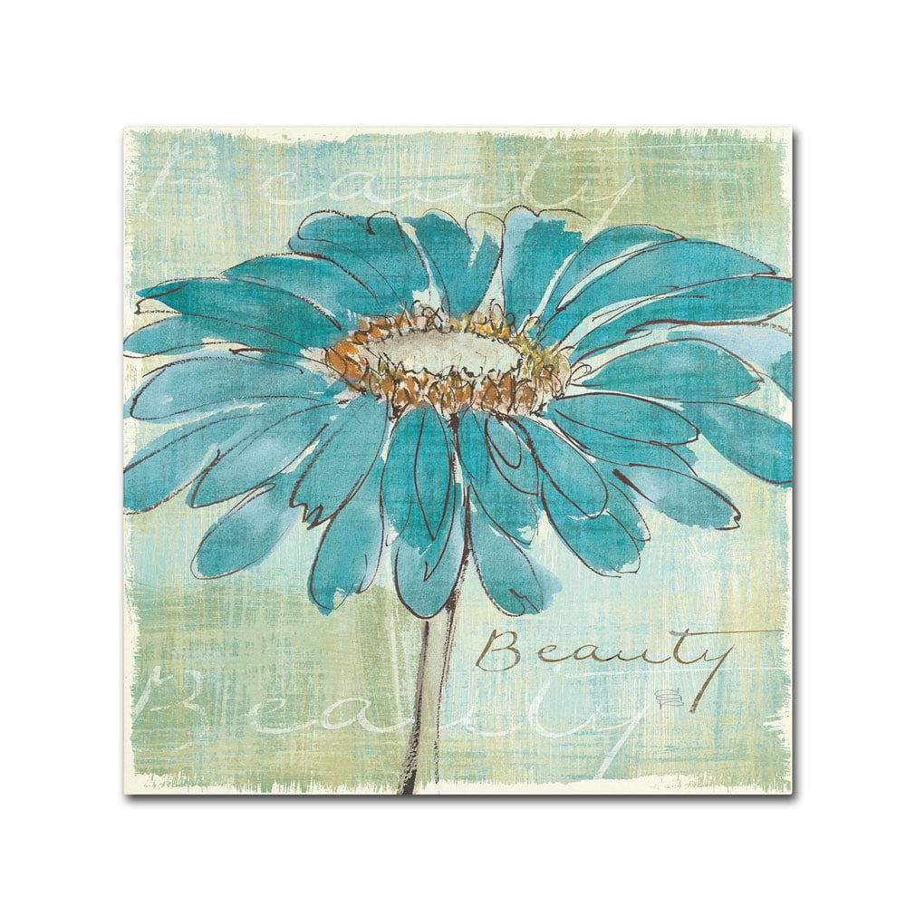 Trademark Fine Art "Spa Daisies I" Canvas Art by Chris Paschke