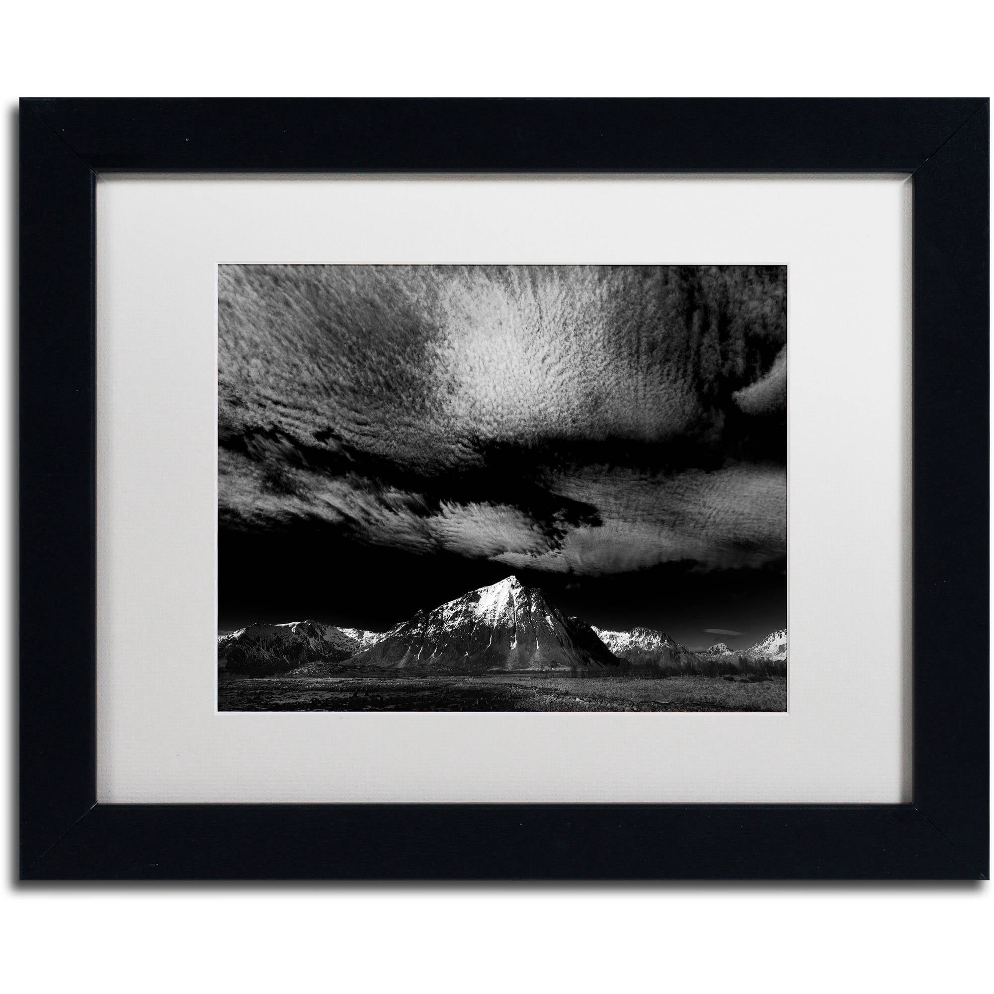 Trademark Fine Art "Space Invaders" Canvas Art by Philippe Sainte-Laudy White Matte, Black Frame