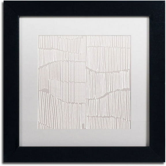 Trademark Fine Art "Spaces Between I" Canvas Art by Kavan & Co White Matte, Black Frame