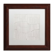 Trademark Fine Art "Spaces Between I" Canvas Art by Kavan & Co White Matte, Wood Frame