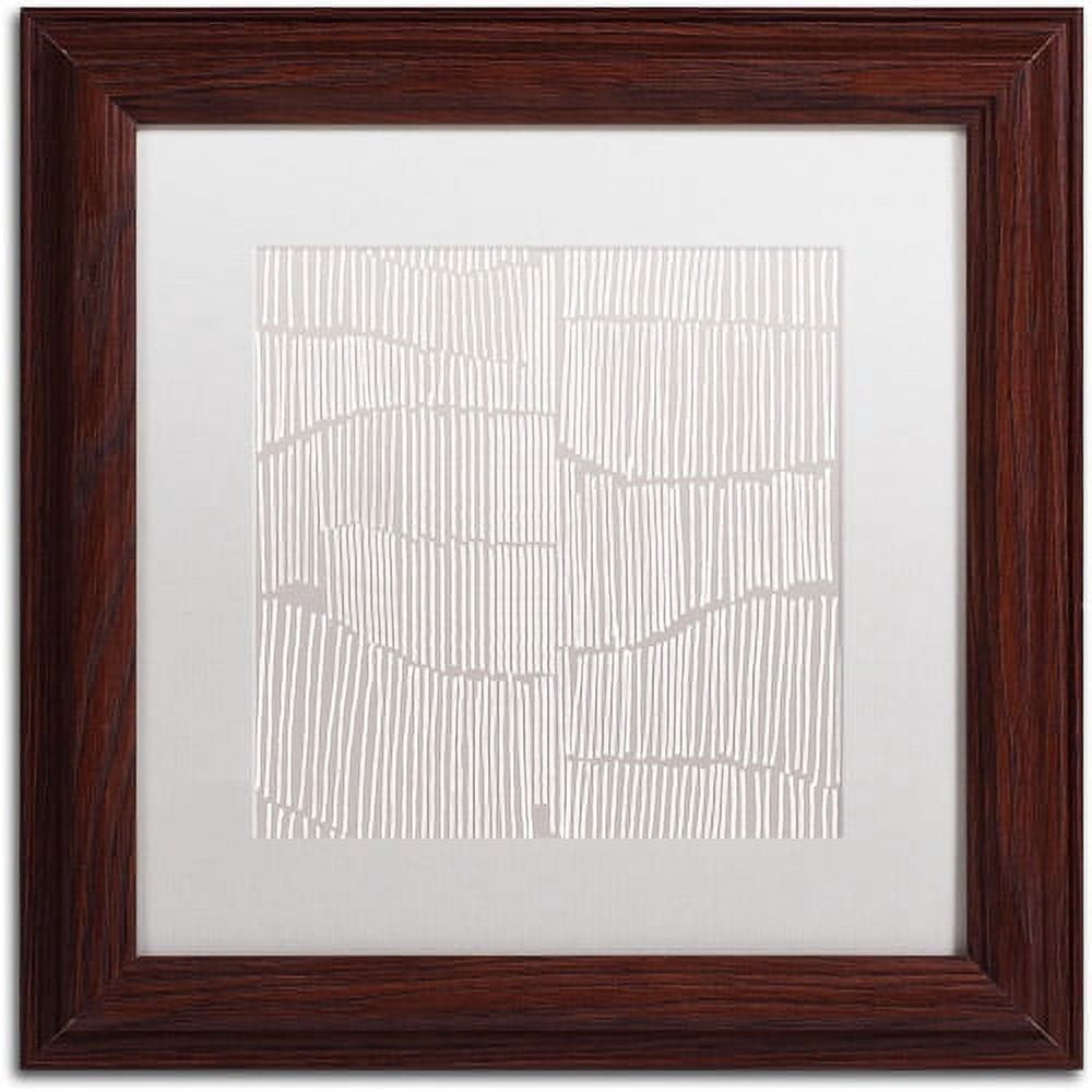 Trademark Fine Art "Spaces Between I" Canvas Art by Kavan & Co White Matte, Wood Frame