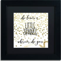 Trademark Fine Art "Sparkle" Canvas Art by Color Bakery, Black Matte, Black Frame