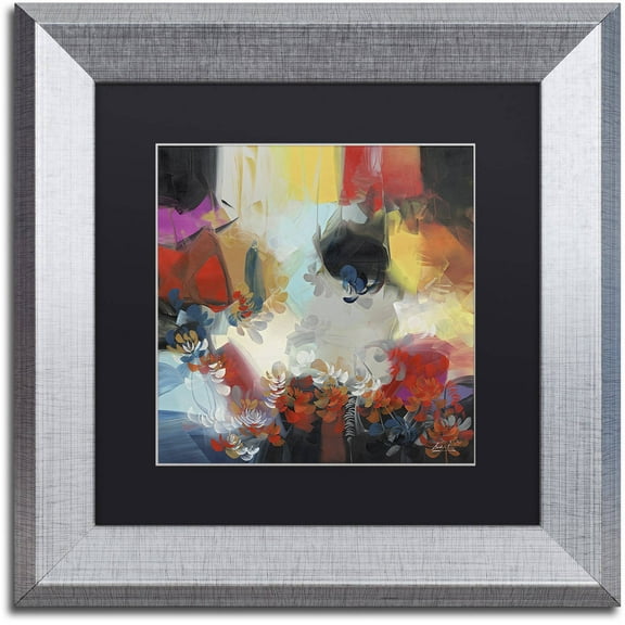 Trademark Fine Art "Spectrum" Canvas Art by Masters Fine Art, Black Matte, Silver Frame
